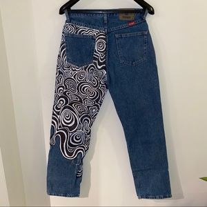 WRANGLER Hand painted vintage jeans